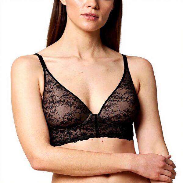 Reggiseno Donna Triumph Bright Spotlight Nero Senza Ferretto