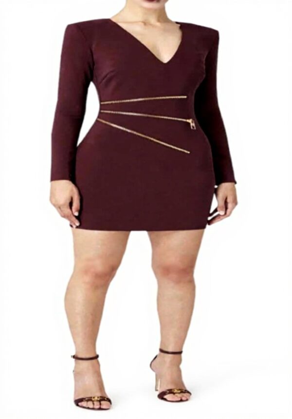 Elisabetta Franchi Miniabito Crêpe con Zip Cocktail Dress