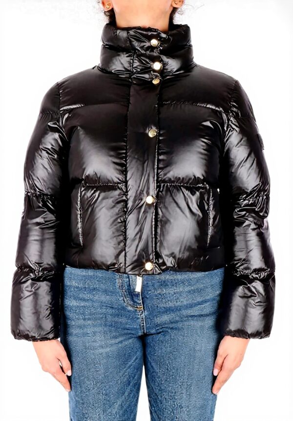 Piumino Donna Elisabetta Franchi Nero Sintetico Modello
