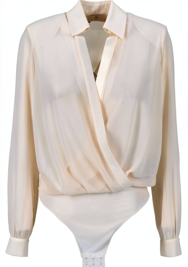 Elisabetta Franchi Body Avorio 100 Pl Modello CB00751E2-0