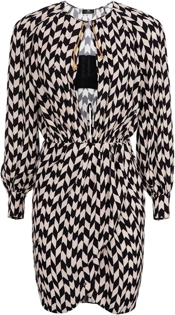 Jersey Donna Pull On Manica Lunga Abito Cocktail Informale-2