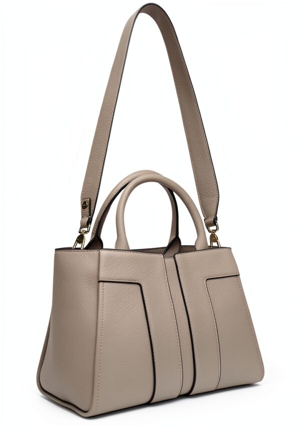 Borsa a mano Elisabetta Franchi donna ecopelle greige-1