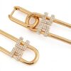Orecchini Elisabetta Franchi Oro Giallo Ottone Vetro Modello-2