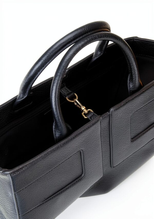 Borsa Tote Elisabetta Franchi pelle martellata tracolla-4