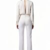 Tuta Elisabetta Franchi costume intero avorio taglia 38-4