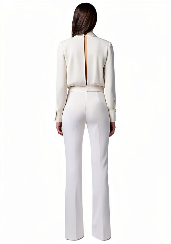 Tuta Elisabetta Franchi costume intero avorio taglia 38-4