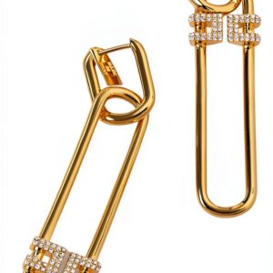 Orecchini Elisabetta Franchi Oro Giallo Ottone Vetro Modello-0