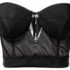 Top Elisabetta Franchi Nero Donna Materiale Pl Modello-0