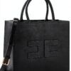 Tote bag Elisabetta Franchi sintetico nera donna taglia-1