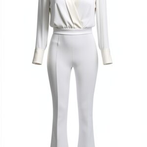 Tuta Elisabetta Franchi costume intero avorio taglia 38-0
