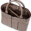 Borsa a mano Elisabetta Franchi donna ecopelle greige-3