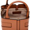 Borsa tote Elisabetta Franchi pelle martellata tracolla-3