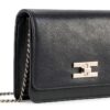 Borsa a tracolla Elisabetta Franchi Ecopelle nero donna-1