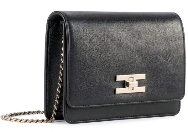Borsa a tracolla Elisabetta Franchi Ecopelle nero donna-1
