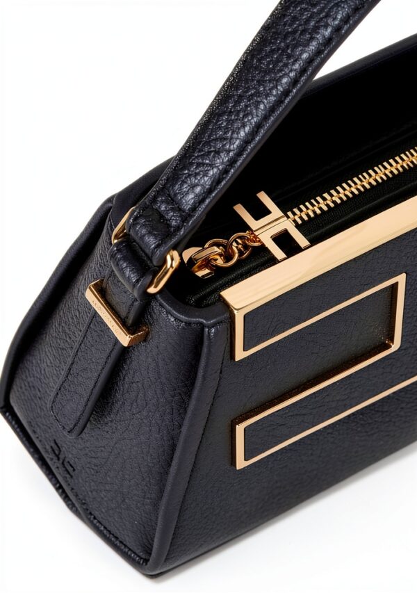 Tote bag Elisabetta Franchi pelle martellata tracolla-3