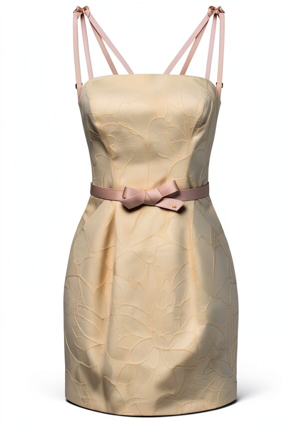 Abito jacquard floreale Elisabetta Franchi donna cintura-0