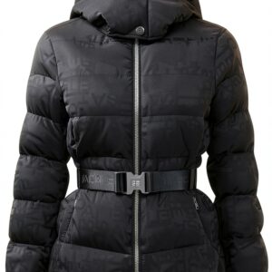 Piumino Nero 100% Pl Chiusura Cerniera Manica Lunga-0