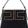 Tote bag Elisabetta Franchi pelle martellata tracolla-0