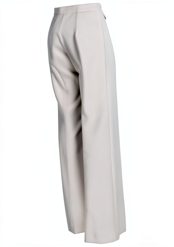 Pantaloni donna Avorio 96% Pl 4% Elastan taglia 44-4