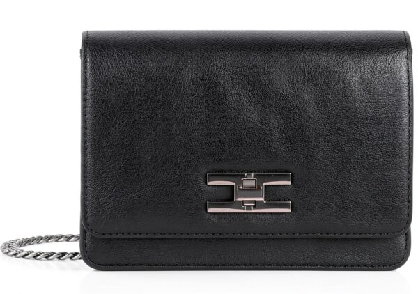 Borsa a tracolla Elisabetta Franchi Ecopelle nero donna-0