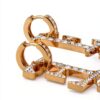 Orecchini Elisabetta Franchi Oro Giallo Ottone Vetro Donna-1