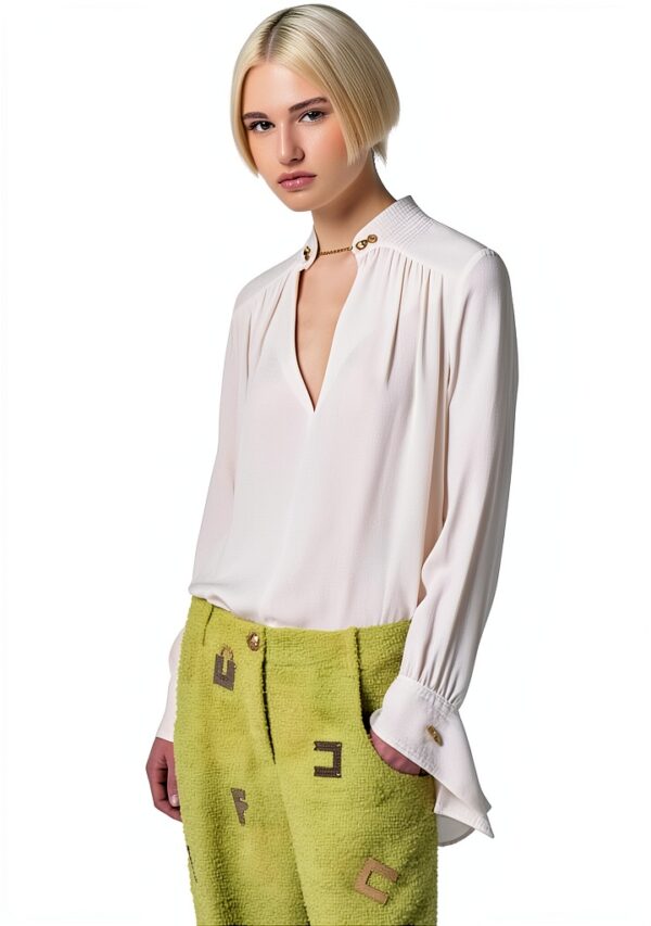 Maglione Vi Uomo Manica Lunga Colore Burro Taglia 42-3