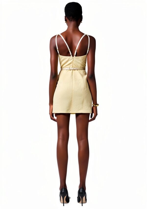 Abito jacquard floreale Elisabetta Franchi donna cintura-2