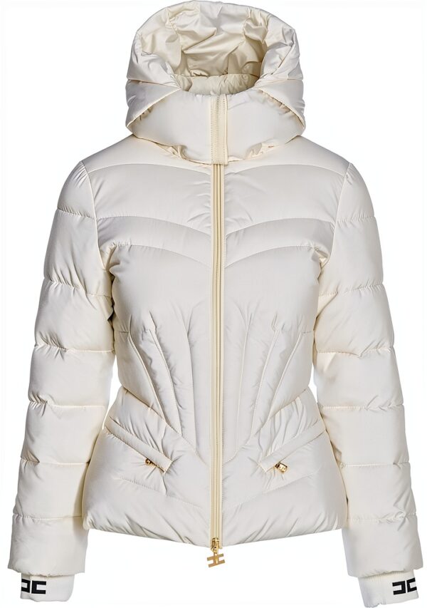 Giacca Donna Elisabetta Franchi Piumino Avorio Modello