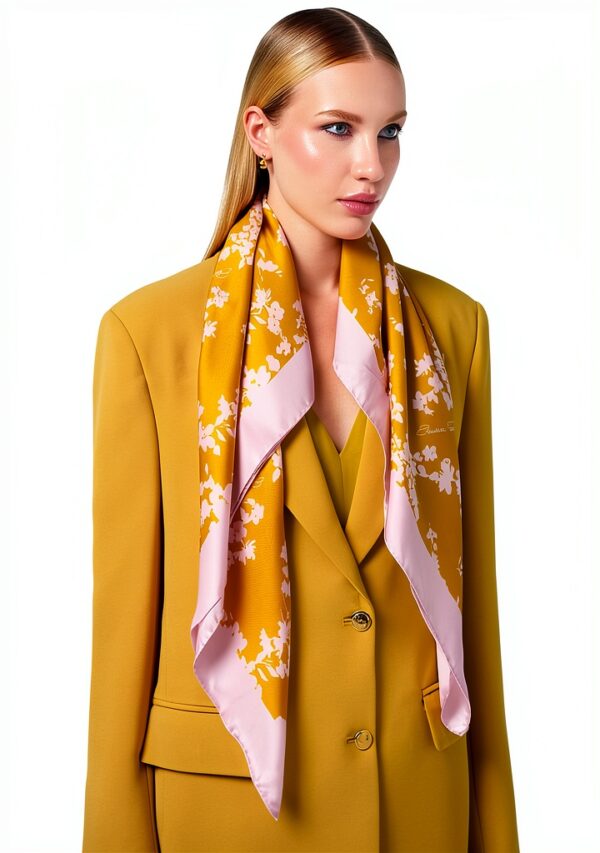 Foulard Donna Sciarpa Seta Lavabile a Mano Taglia Unica-1