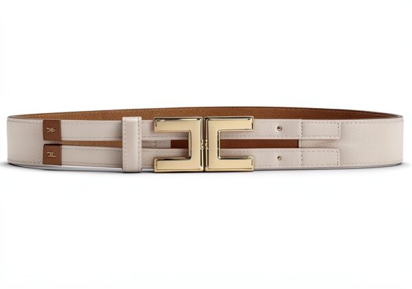 Cintura Elisabetta Franchi pelle fibbia classica donna-0