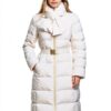 Piumino Elisabetta Franchi donna jacquard losanghe tessuto-3
