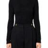 Maglia lana Elisabetta Franchi donna aderente dolcevita-1