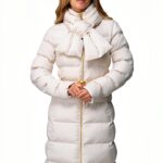 Piumino Elisabetta Franchi donna jacquard losanghe tessuto-0