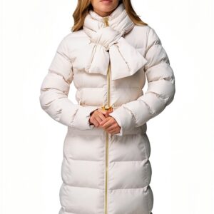 Piumino Elisabetta Franchi donna jacquard losanghe tessuto-0