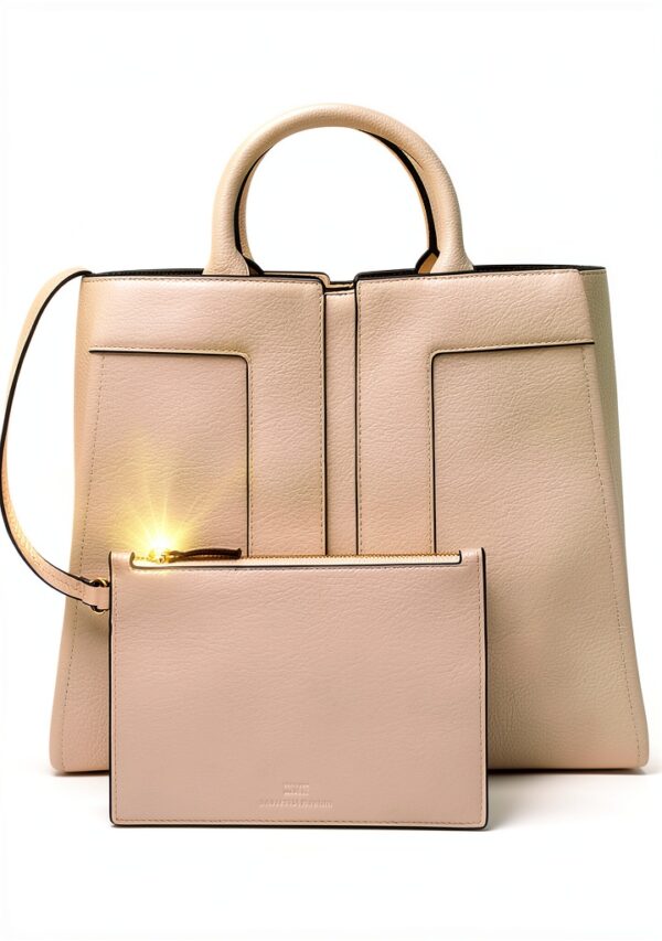 Borsa tote Elisabetta Franchi logo grande ecopelle Avorio