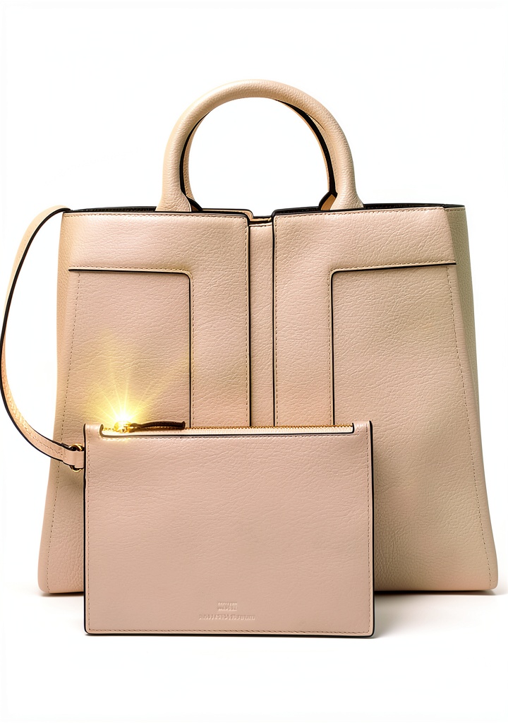 Borsa tote Elisabetta Franchi in colore Avorio su sfondo neutro