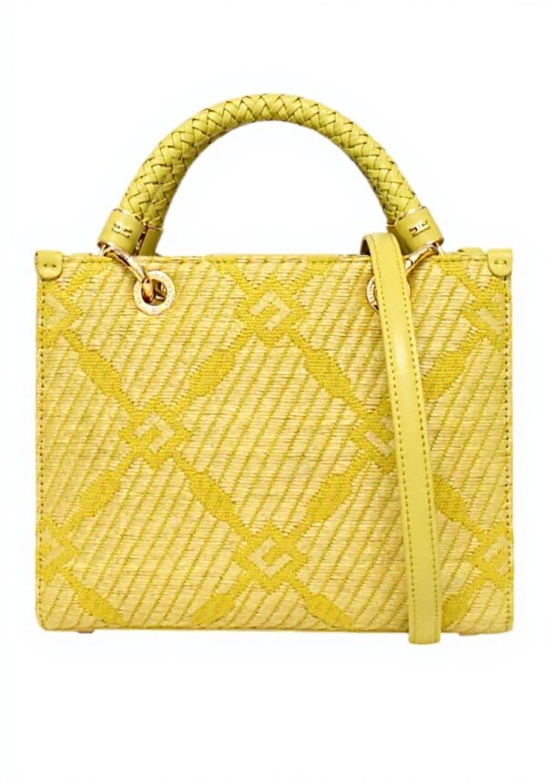Borsa a mano Elisabetta Franchi Curry Ecopelle donna
