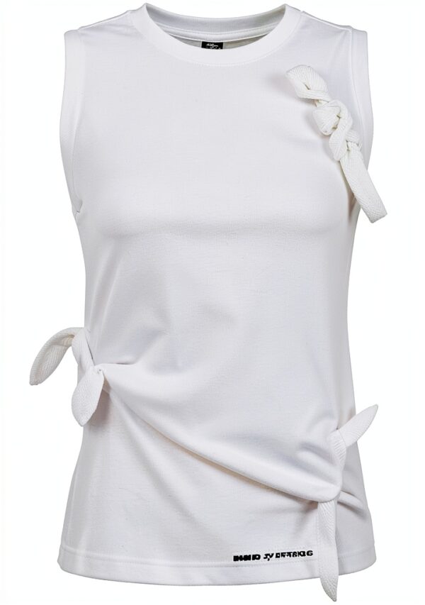 Elisabetta Franchi Canotta Jersey Fiocchi Donna T-shirt Top