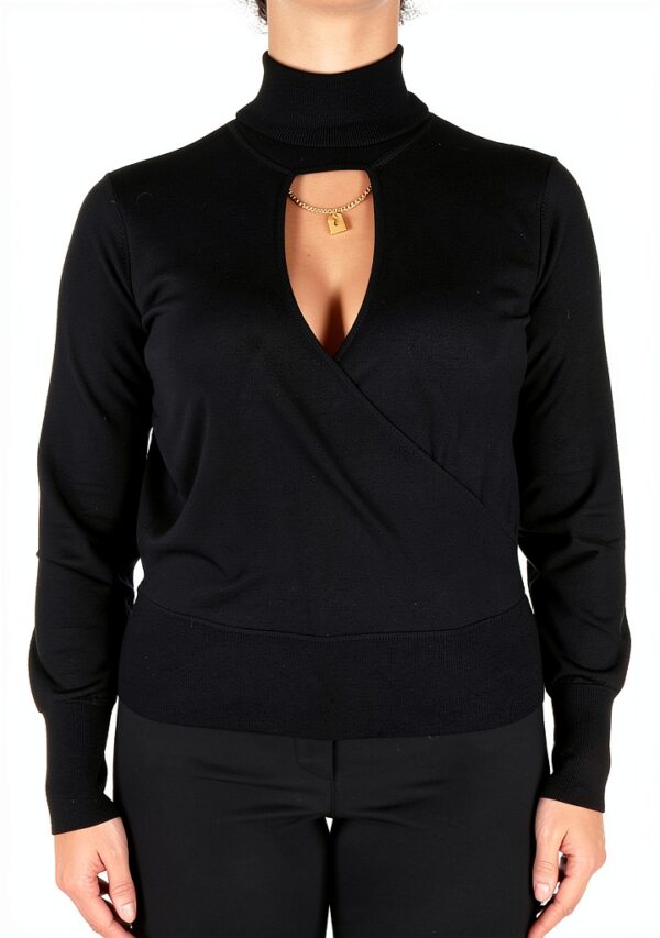 Maglia ELISABETTA FRANCHI Nero Donna Maglione Lana
