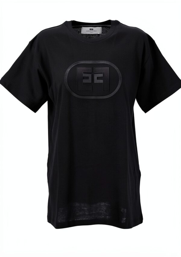 T-shirt Elisabetta Franchi Jersey Logo Embossed Donna