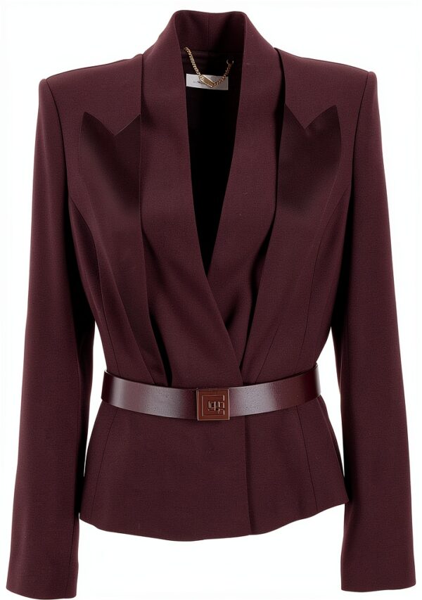 Giacca Elisabetta Franchi Merlot Donna Materiale Pregiato