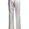 Pantaloni donna Avorio 96% Pl 4% Elastan taglia 44-3