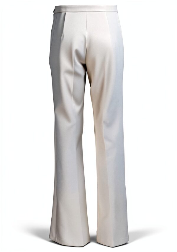 Pantaloni donna Avorio 96% Pl 4% Elastan taglia 44-3