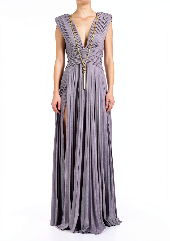 Elisabetta Franchi Abito Red Carpet in Jersey indossato in un contesto casual
