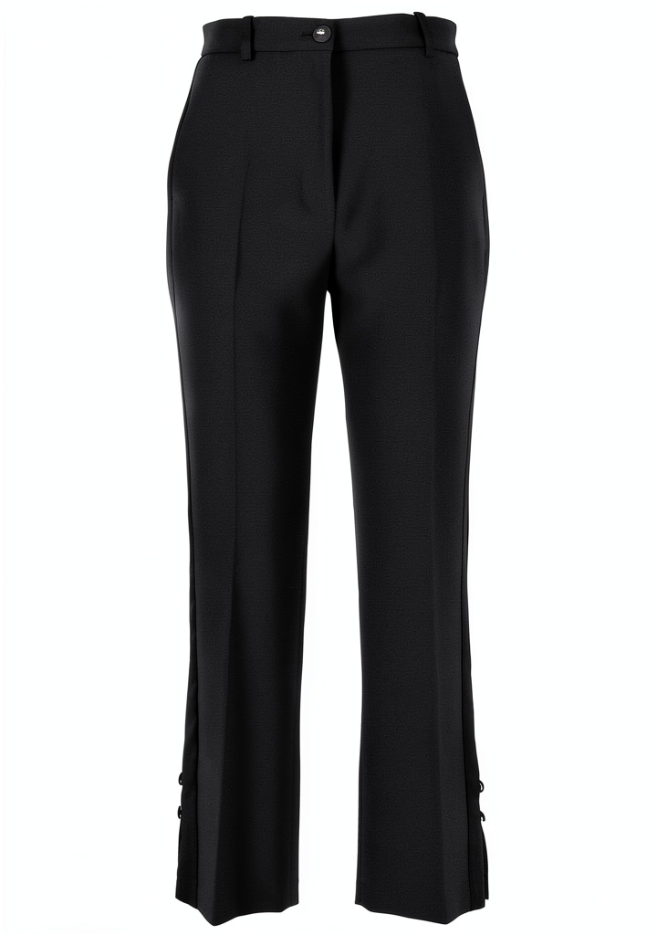 Elisabetta Franchi pantaloni smoking in crêpe con bande in raso, colore nero
