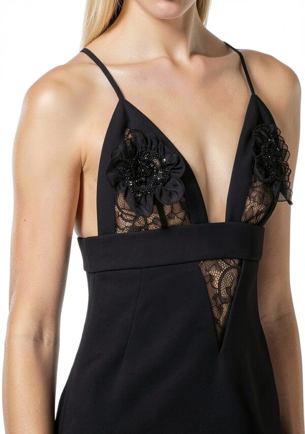Vestito Senza Maniche Aderente Donna Cerimonia Serata-3