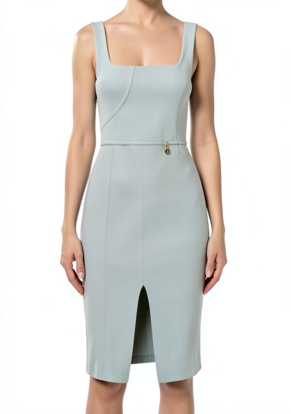 Vestito Casual Donna Materiale Comodo Tinta Unita Colore-3