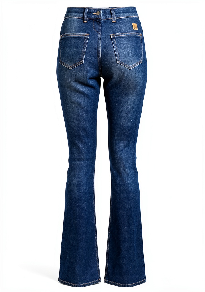 Jeans A Zampa Elisabetta Franchi indossati in un contesto urbano