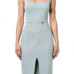 Vestito Casual Donna Materiale Comodo Tinta Unita Colore-0
