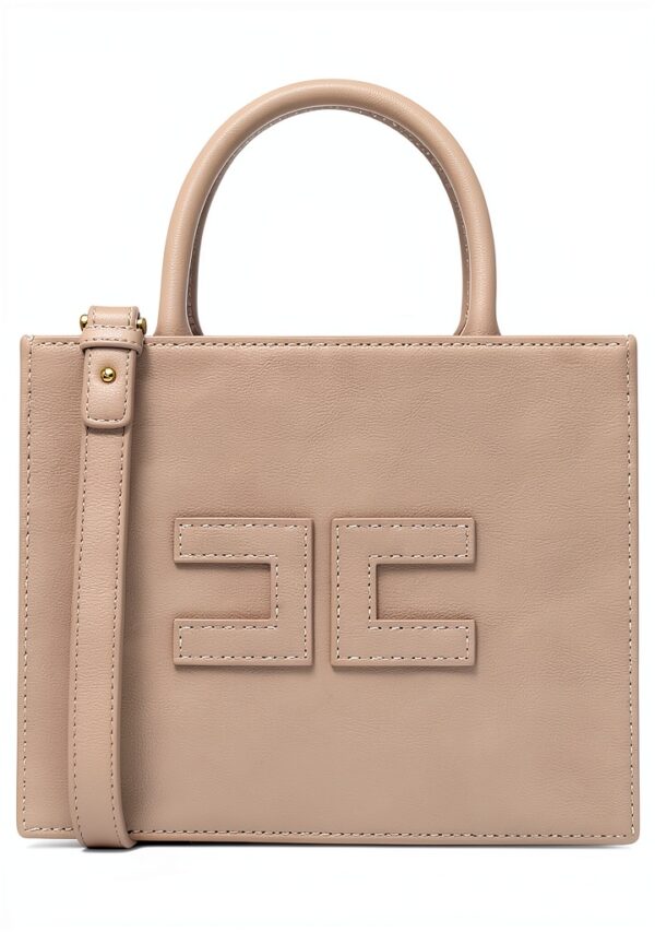 Borsa a mano Elisabetta Franchi Greige Ecopelle Donna-0